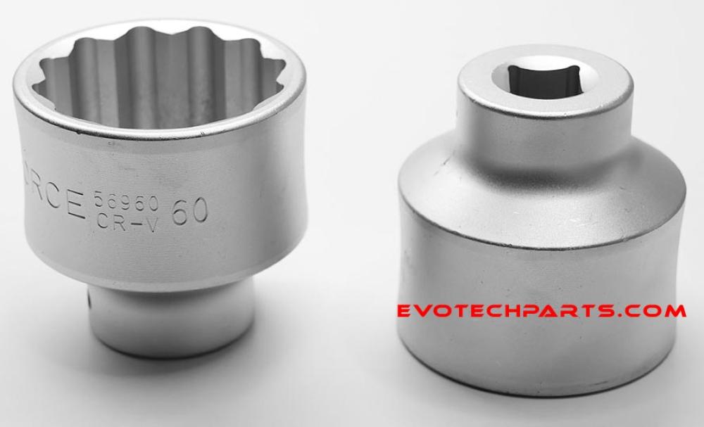 60 mm socket wrench / socket with 3/4 inch (20.0 mm) square socket Connection